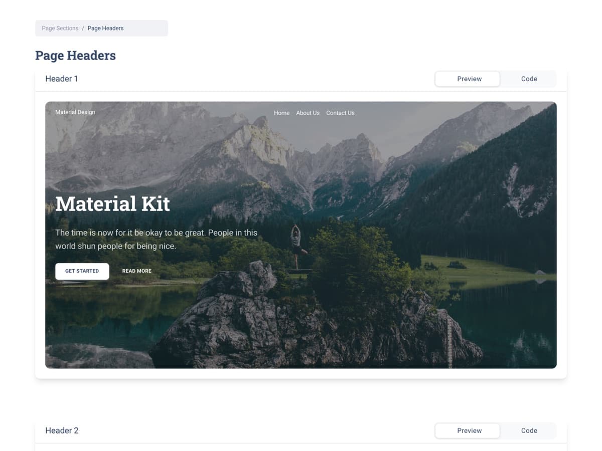 Modèle Material Kit, page intérieure
